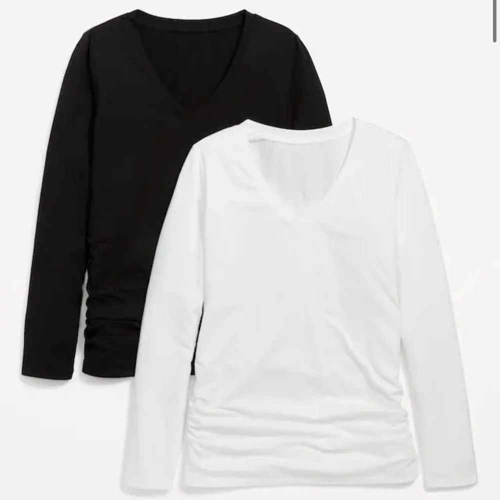BRAND NEW NWT Old Navy Maternity 2 Pack EveryWear V-Neck T-Shirts